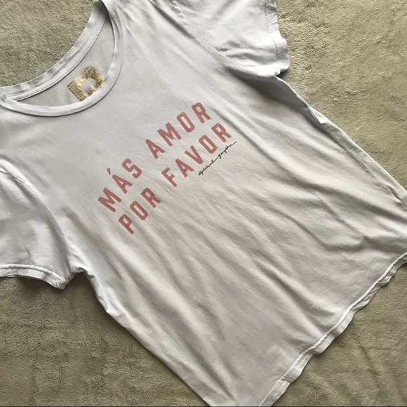 Spiritual Gangster Tops - Spiritual Gangster Mas Amor Por Favor Aurora Tee